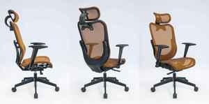 Silla de trabajo de oficina ejecutiva ergonómica moderna con función giratoria de marco de plástico para uso diario - Product Image 3
