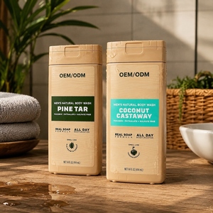 Jabón Corporal Natural para Hombre OEM/ODM, Paquete de 2, Aroma a Pino y Coco, Fórmula de Jabón Real, Sin Parabenos, Ftalatos ni Sulfatos, 14 oz - Product Image 1