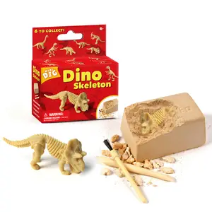 Hayvanlar dinozorlar fosil modeli oyuncak seti dinozor iskelet eğitici oyuncak Dino dinozor kazmak kiti DIY oyuncaklar