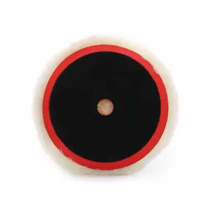 Épaissir 6 "tampon de polissage en pure laine 6 pouces disque de polissage en laine japonaise Hongjie usine OEM tampons de coupe lourds