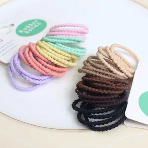20종 기본 아동용 헤어끈 세트, 여아용 패션 스크런치 액세서리 - Product Image 1