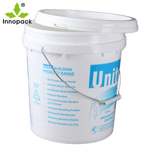 Seau à peinture rond en plastique de 20 litres avec couvercle facile à ouvrir pour le stockage de l'eau et des aliments Seaux et barils durables - Product Image 5