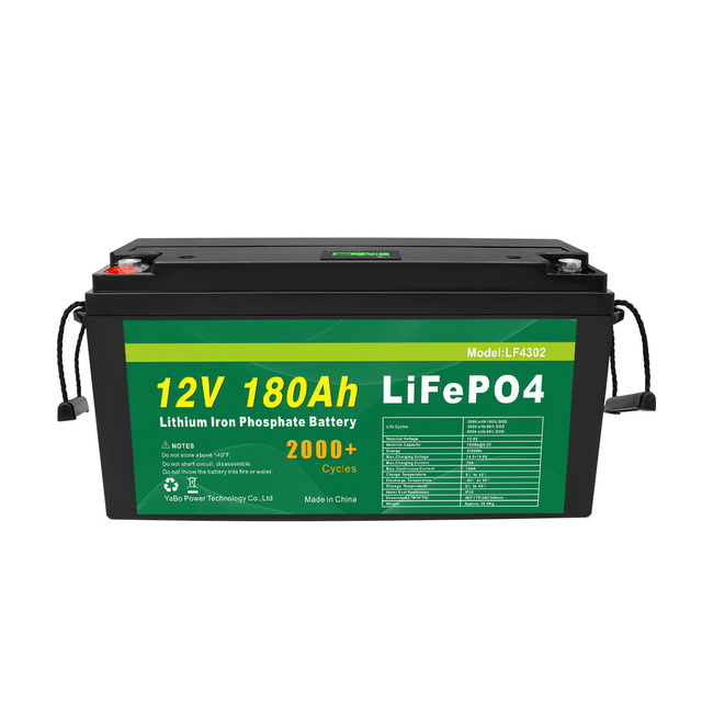 China Super Capacitors 12V 180Ah Lifepo4 Battery Pack for Camping Solar Energy Storage Systems