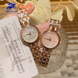 นาฬิกา Longines รุ่นหรูหรา วินเทจ หนังสีทอง ดีไซน์วงรี กลไก Ronda กันน้ำ สไตล์ญี่ปุ่น สำหรับผู้หญิง ดีไซน์โบราณ - Product Image 1