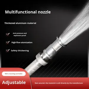 <span class=keywords><strong>Pistolet</strong></span> à eau de jardinage agricole de haute qualité, avec buse réglable, connecteur en alliage d'aluminium, haute pression, pulvérisation DC, noir - Product Image 5