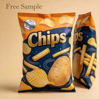 Bolsa con fuelle lateral y sellado trasero personalizada para patatas fritas, de grado alimenticio, resistente a la humedad, para snacks de patatas crujientes, leche y alimentos para mascotas