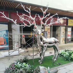 ANW9574 Bespoke Stainless Steel Art Deco <b>Decorative</b> Animal Sculptures for Luxury <b>Spaces</b> Engineering Project - Product Image 1