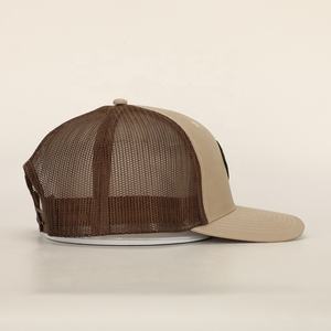 BSCI all'ingrosso Custom Oem 6 Panel Sport Hat ricamo di alta qualità Patch Logo Camel Cotton Gorras Woven Patch Trucker Cap - Product Image 4