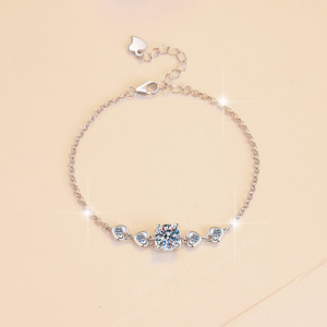 Sang trọng sáng bóng 1CT Vòng Kim Cương cú pháp kim cương S925 Sterling Silver vvs D màu moissanite Vòng đeo tay cho phụ nữ phụ nữ - Product Image 3