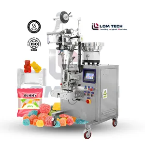 Small Counting Vibration Cutting Bear Gummy Candy Packaging Machine