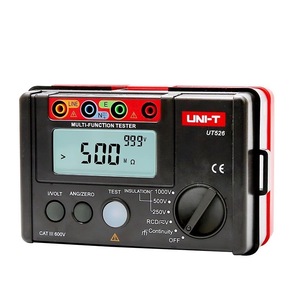 เครื่องทดสอบไฟฟ้าอเนกประสงค์ Uni-T รุ่น UT525 300A สำหรับทดสอบความต้านทานฉนวนและความต่อเนื่อง พร้อมกล่องเก็บและสายเคเบิล - Product Image 3