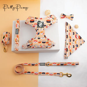 Set rompi harness anjing peliharaan mewah, setelan rompi harness anjing hewan peliharaan mewah, Neoprene halus, gaya Sushi, disesuaikan, XS S M L XL - Product Image 3