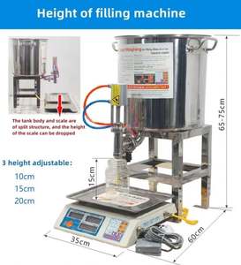 เครื่องบรรจุของเหลวแบบอัตโนมัติระบบนิวเมติกสำหรับน้ำผึ้ง งา น้ำมันพืช กาว ของเหลวข้นหนืด และของเหลวอื่นๆ แบบกำหนดปริมาณได้ - Product Image 3