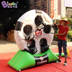 热卖充气足球飞镖运动游戏派对活动充气足球射击玩具