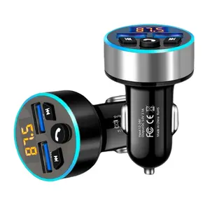 FM Transmitter Aux Modulator 5.0 Wireless Bluetooth Handsfree Car Kit Car Audio MP3 Player with 3.1A Quick Dual USB Car Charger
