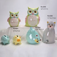 Tirelire en céramique personnalisée en forme d'animal mignon tirelire et tirelire pour cadeaux promotionnels
