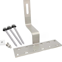 Crochets et supports de fixation pour tuiles solaires - Acier inoxydable SUS 304 résistant à la corrosion, garantie 12 ans, résistance au vent 60 m/s