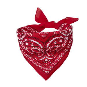 Bandana personnalisé, design bon marché, logo, confortable, doux, <span class=keywords><strong>lavable</strong></span>, paisley, hip hop, polyester, coton, bandana rouge avec des couleurs vives - Product Image 2