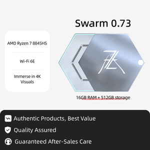 Miniordenador AMD Ryzen 7 8845HS, 8 Núcleos 16 Subprocesos, 16 GB de RAM, 512 GB de Almacenamiento, Factor de Forma Ultrapequeño - Product Image 2