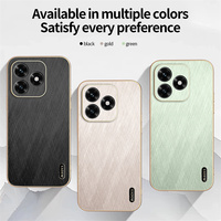 Coque arrière en TPU PC résistant aux chocs Lichicase, effet soie dorée, pour Honor X5C X5C Plus