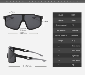 Lunettes <span class=keywords><strong>de</strong></span> soleil polarisées <span class=keywords><strong>de</strong></span> haute qualité CE, personnalisées, pour l'extérieur, lunettes <span class=keywords><strong>de</strong></span> soleil <span class=keywords><strong>de</strong></span> sécurité pour hommes, design cycliste, lunettes <span class=keywords><strong>de</strong></span> sport pour le cricket et la course à pied, 2026 - Product Image 6