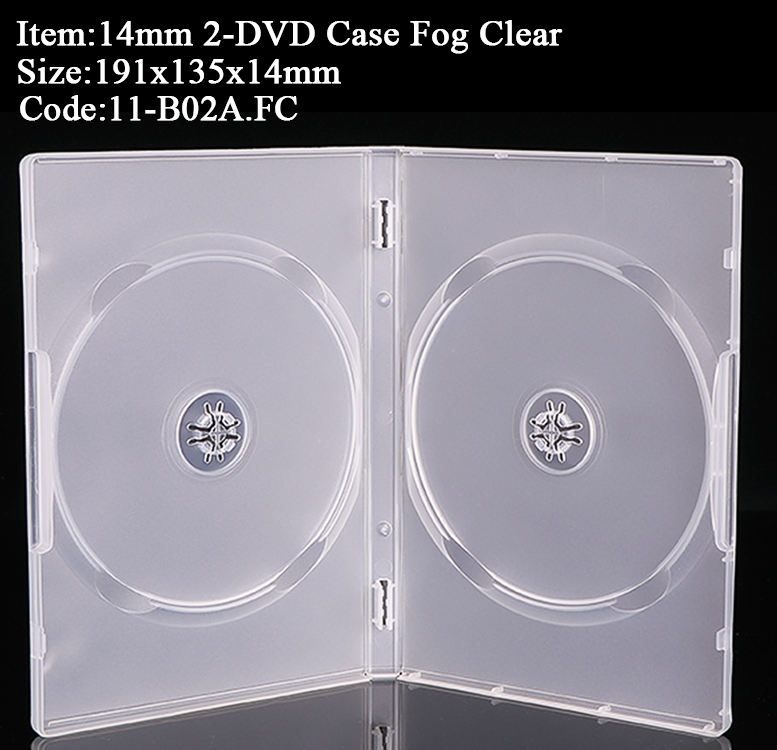B02A:14mm 2-DVD Semi Clear