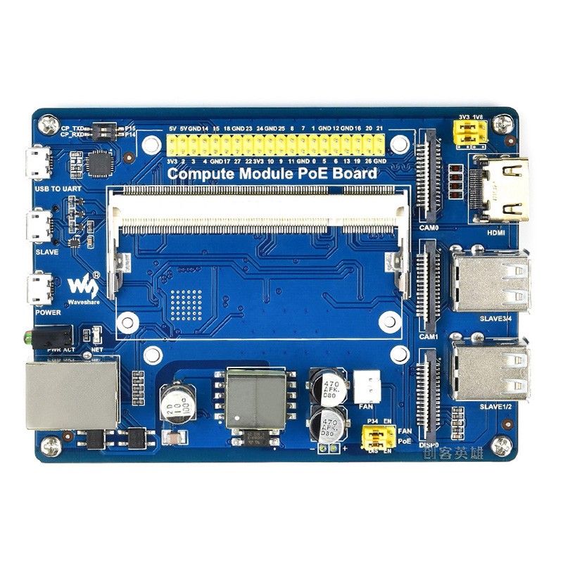 Плата расширения SIM7080G Global Communication Cat-M NB-IoT EMTC GNSS для Raspberry Pi4