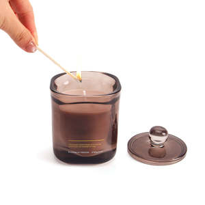 Vela Aromática de Soja en Frasco de Vidrio Marrón, Ecológica, de Larga Duración, para Decoración del Hogar y Regalo, Venta al Por Mayor OEM - Product Image 3