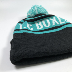 OEM Cao Cấp <span class=keywords><strong>Windproof</strong></span> 100% Acrylic Mùa Đông Beanie Tùy Chỉnh Thêu Ấm Teal Bobble Mũ Thời Trang Jacquard Màu Xanh Pompom <span class=keywords><strong>Skull</strong></span> <span class=keywords><strong>Cap</strong></span> - Product Image 5
