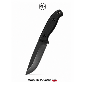 Cuchillo de caza O2 Steel hecho a mano, hoja fija de espiga completa con funda Kydex para uso en campo de trabajo pesado. - Product Image 1