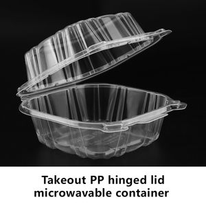 Plastic Box Food Packing Plastic Wholesale To Go 6 X 6 "inch Clear Hinged Lid Hamburger Microwave Container Plastic Box For Restaurant Food Packing