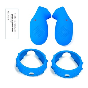 Empuñaduras de silicona para controladores de realidad virtual Oculus/<span class=keywords><strong>Rift</strong></span> <span class=keywords><strong>S</strong></span>, anillos de agarre, cubiertas protectoras antideslizantes, modelo Xzr-21 - Product Image 3