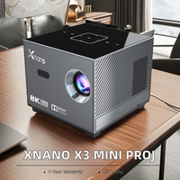 Xnano X3 Mini Projecteur Électrique Portable Android 9 Allwinner H713 8K 5G WiFi 2G/16G LED de Poche avec Haut-parleurs Intégrés 150