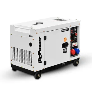 Generador de diésel silencioso portátil, 5kw, 5kva, 5000w, precio pequeño