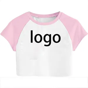 100% Cotton materials OEM High Quality Short SleevesPolyester Cotton Women's T-Shirts Custom Slim Fit T-Shirt Foe Women