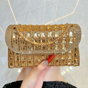 Sacs à main de soirée scintillants en strass 2026 pour femmes – Sacs à bandoulière tendance avec chaîne, élégants et ornés de diamants pour cocktails - Product Image 5