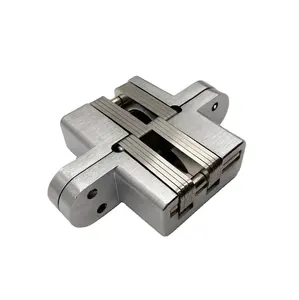 Modern simple Invisible folding concealed 180 degree zinc alloy hidden hinges