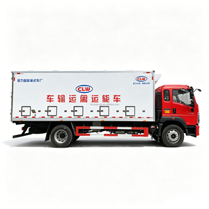 Camion de transport de volailles isolé de 5,8 m avec ventilateurs et étagères multi-niveaux pour la livraison de poussins sur de longues distances - Product Image 1