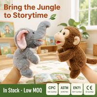 14-Piece Boneka Hewan Hutan Singa Gajah Monyet Jerapah Harimau Zebra Set Boneka Plush untuk Cerita di Kelas Bahan Katun PP Ulang Tahun