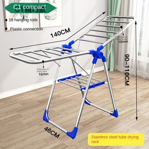 التجارة الخارجية الحديثة البساطة الجناح رفع الحديد تجفيف الرف متعددة الوظائف المنزلية تجفيف لحاف داخلي رف - Product Image 6