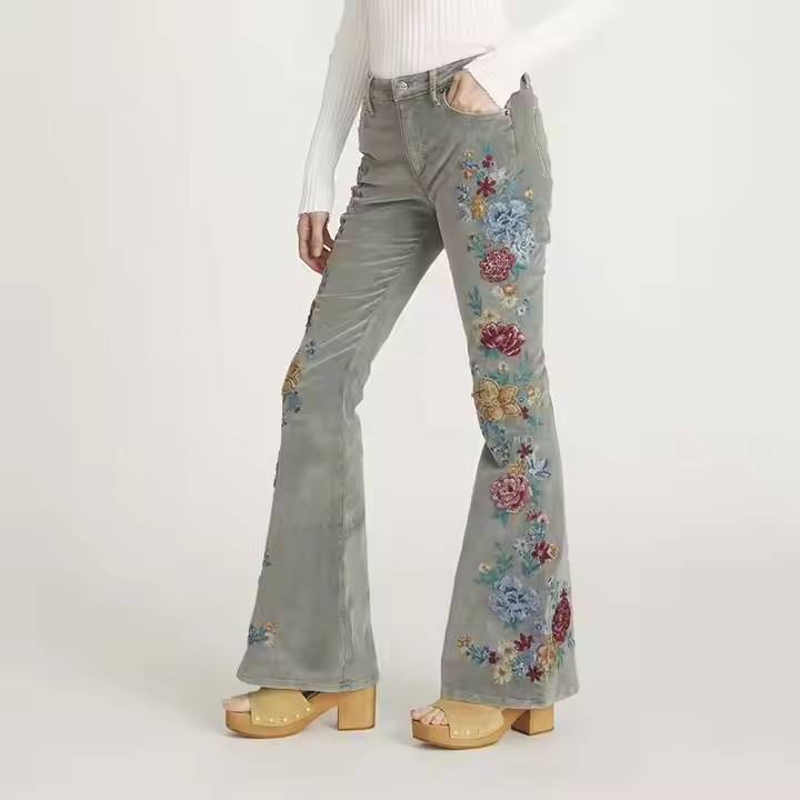 Wholesale Autumn Wide Leg Jeans Women