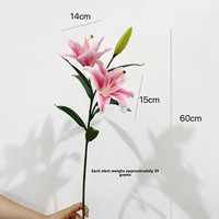 Feuchtigkeitsspendende Kleine Lilien, Künstliche Blumen, Heimtischdekoration, Schaufensterdekoration, Hochzeitsfotografie