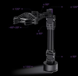 Bras robotique télécommandé Unitree D1 T en alliage d'aluminium, bras robotique à 6 axes pour usage industriel et éducatif - Product Image 3