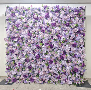 Pannello Floreale Artificiale Bianco 8x8 per Decorazione Sfondo Matrimonio e Baby Shower - Product Image 6