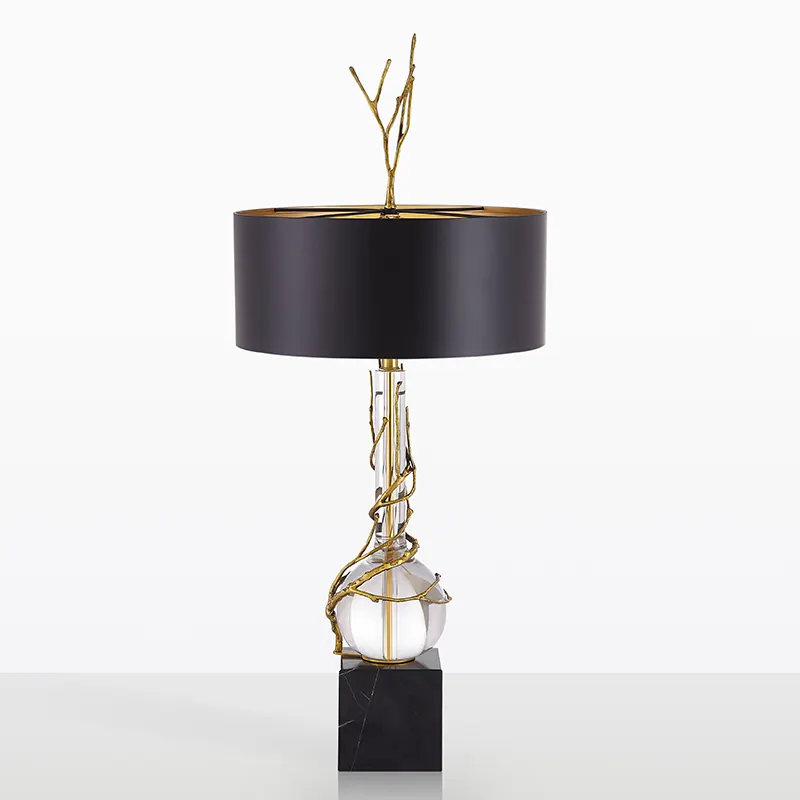 Luxury table lamp with gold glass for home hotel