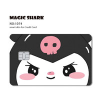 Magic Shark 3M Matériel imperméable personnalisé pour carte de débit et de crédit, autocollant pour carte bancaire OEM, design multiple, personnalisé