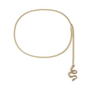 Gold Dragon Pendant Necklace <b>Chain</b> Unisex Everyday Wear Fine Jewelry - Product Image 5