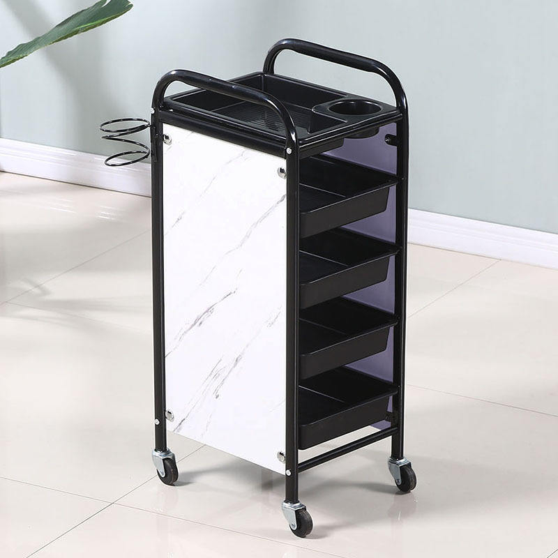 Fifth floor - Black marble white limestone