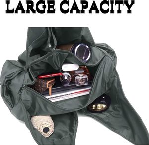 Sac à bandoulière personnalisé pour femmes, sac fourre-tout léger en nylon Oxford imperméable, grande capacité, voyage, travail, shopping, sac hobo - Product Image 6