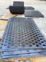 Maille perforée en acier au manganèse de haute qualité, plaque perforée sur mesure pour l'industrie minière, utilisation de criblage